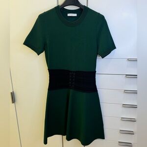 Sandro Paris dark green dress